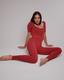 Lymphatic Compression Onesie - CEAN #Retro Red