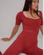 Lymphatic Compression Onesie - CEAN #Retro Red