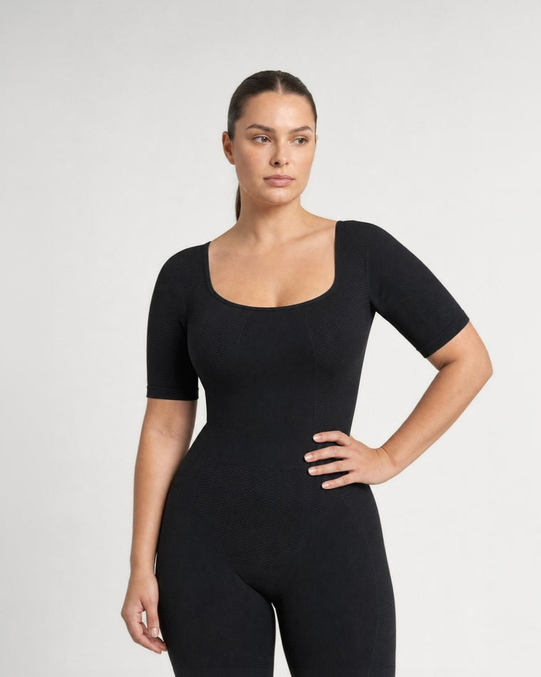 Lymphatic Compression Onesie - CEAN #Black