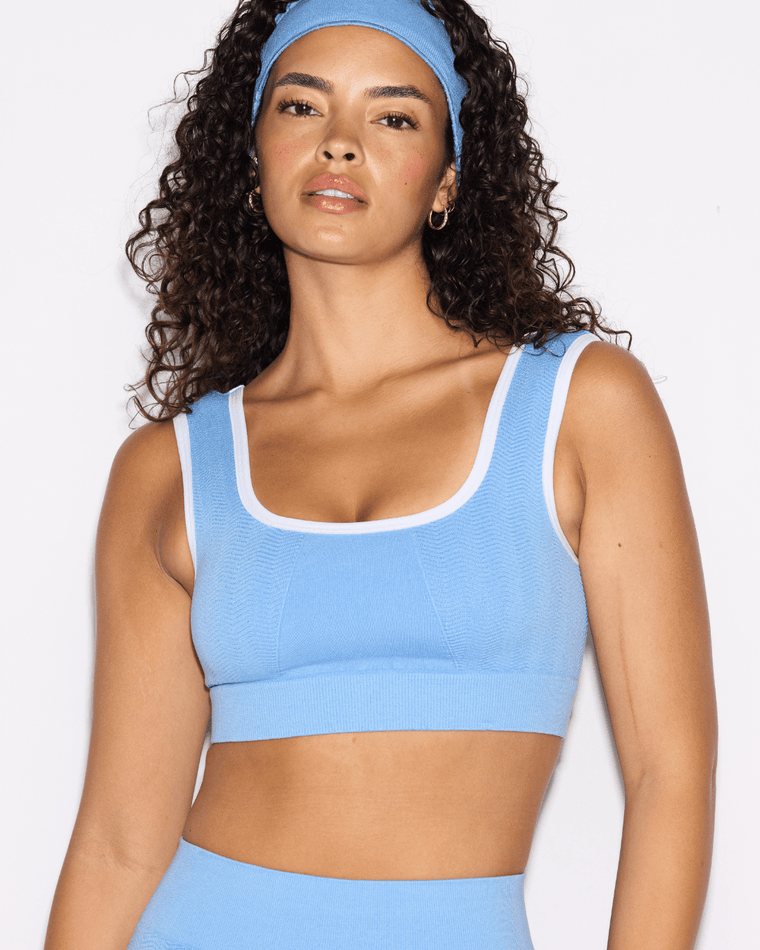 Lymphatic Sports Bra - CEAN #Sky Blue