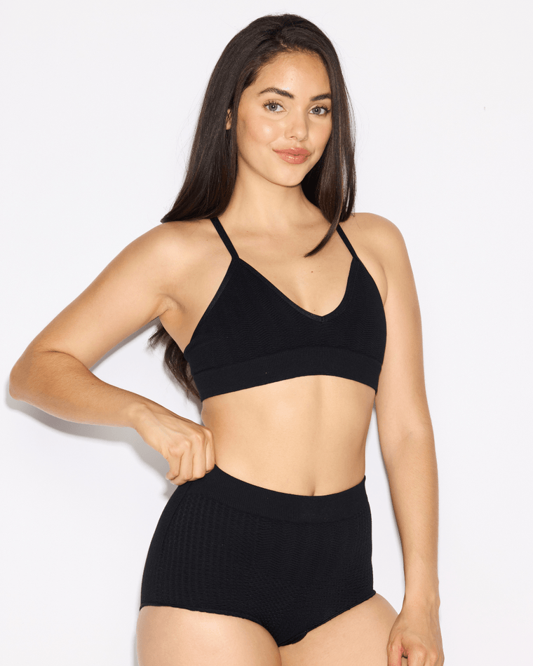Lymphatic Triangle Bralette - CEAN #Black